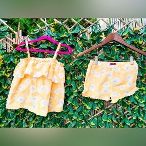 🔹 7 For All Mankind Cotton Floral 2 Piece‎ Shorts Set